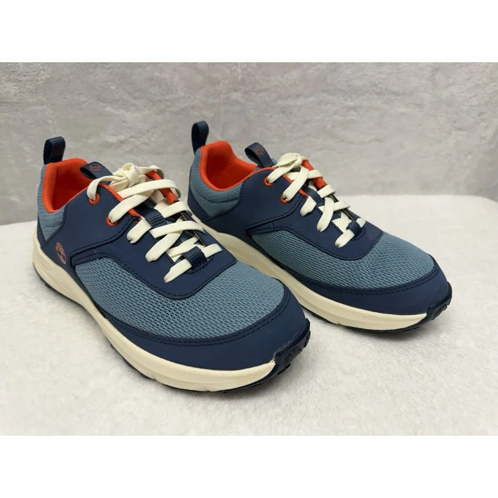 Timberland Junior Size 5 Sneakers Blue Mesh Lace Shoes - Picture 5 of 11